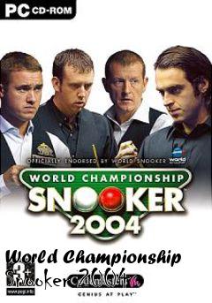 Box art for World Championship Snooker 2004