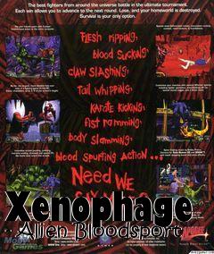 Box art for Xenophage - Alien Bloodsport