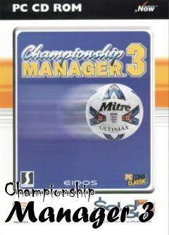 Box art for Championship Manager 3