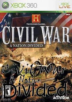Box art for Civil War - A Nation Divided