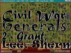 Box art for Civil War Generals 2 - Grant, Lee, Sherman