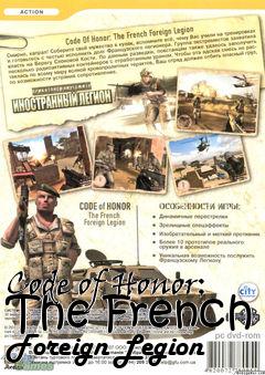 Box art for Code of Honor: The French Foreign Legion