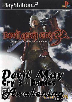 Box art for Devil May Cry 3 - Dantes Awakening
