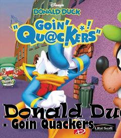 Box art for Donald Duck - Goin Quackers