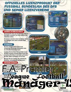 Box art for F.A. Premier League Football Manager 1999