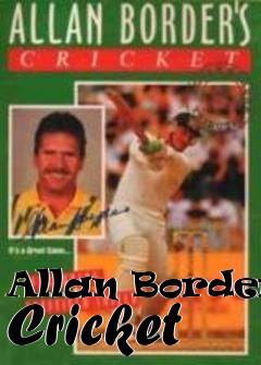 Box art for Allan Borders Cricket