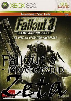 Box art for Fallout 3 - Mothership Zeta
