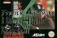 Box art for Frank Thomas Big Hurt Baseball