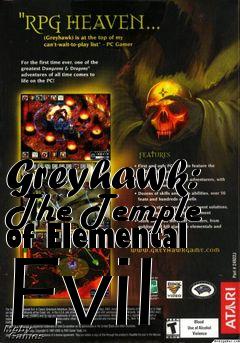 Box art for Greyhawk: The Temple of Elemental Evil