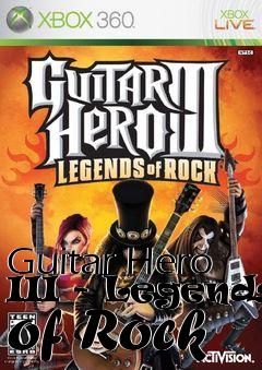 Box art for Guitar Hero III - Legends of Rock