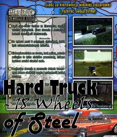 Box art for Hard Truck - 18 Wheels of Steel