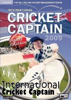 Box art for International Cricket Captain