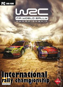Box art for International rally championship