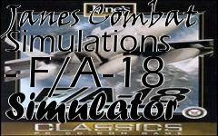 Box art for Janes Combat Simulations - F/A-18 Simulator