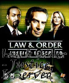 Box art for Law & Order - Justice Is Served