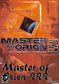 Box art for Master of Orion III