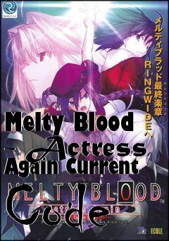 Box art for Melty Blood - Actress Again Current Code