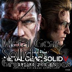 Box art for Metal Gear Solid 5: Ground Zeroes