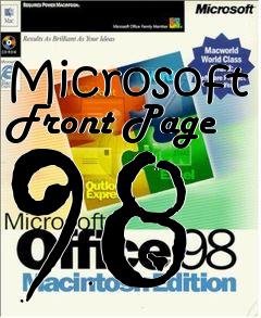 Box art for Microsoft Front Page 98