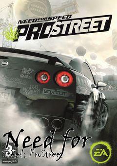 Box art for Need for Speed: ProStreet