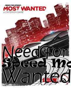 Box art for Need for Speed Most Wanted