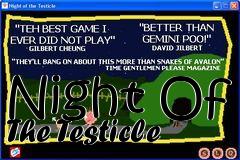 Box art for Night Of The Testicle