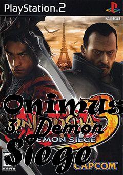 Box art for Onimusha 3: Demon Siege