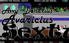 Box art for Avvy - Denarius Avaricius Sextus