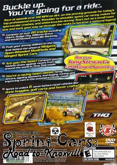 Box art for Sprint Cars: Road to Knoxville