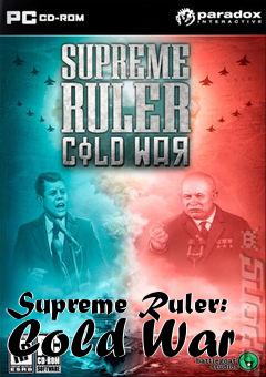 Box art for Supreme Ruler: Cold War