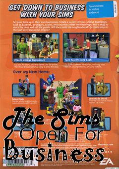 Box art for The Sims 2 Open For Business