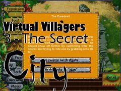 Box art for Virtual Villagers 3 - The Secret City