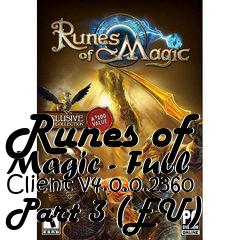 Box art for Runes of Magic - Full Client v4.0.0.2360 Part 3 (EU)