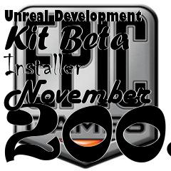 Box art for Unreal Development Kit Beta Installer November 2009
