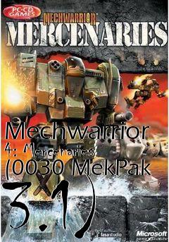 Box art for Mechwarrior 4: Mercenaries (0030 MekPak 3.1)