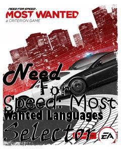 Box art for Need
            For Speed: Most Wanted Languages Selector