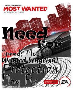 Box art for Need
            For Speed: Most Wanted [english] Protection Play Fix