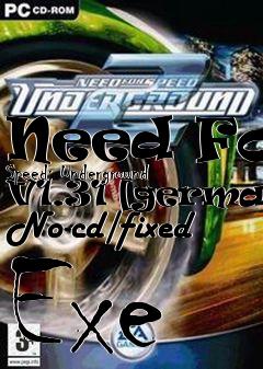 Box art for Need
For Speed: Underground V1.31 [german] No-cd/fixed Exe