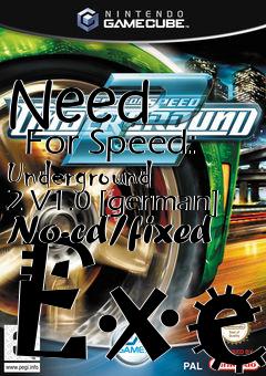 Box art for Need
      For Speed: Underground 2 V1.0 [german] No-cd/fixed Exe