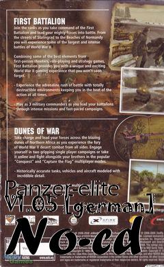 Box art for Panzer-elite
V1.05 [german] No-cd