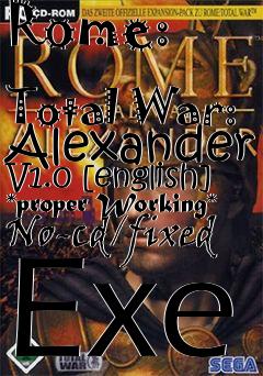 Box art for Rome:
            Total War: Alexander V1.0 [english] *proper Working* No-cd/fixed Exe