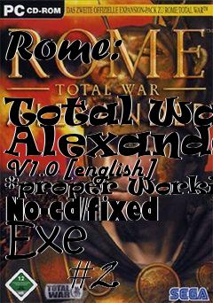 Box art for Rome:
            Total War: Alexander V1.0 [english] *proper Working* No-cd/fixed Exe
            #2