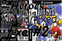 Box art for Sonic
      Heroes V1.0 [english] No-cd/fixed Exe #2