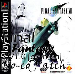 Box art for Final
      Fantasy 7 V1.0 [german] No-cd Patch