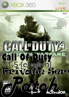 Box art for Call
Of Duty V1.5 [english] Private Server Patch