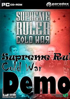 Box art for Supreme Ruler: Cold War Demo
