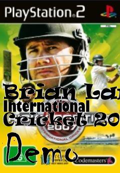 Box art for Brian Lara International Cricket 2005 Demo