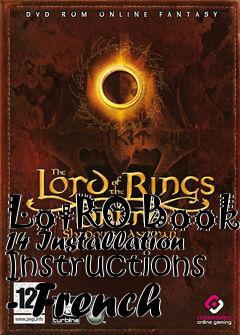Box art for LotRO Book 14 Installation Instructions - French