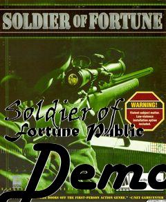 Box art for Soldier of Fortune Public Demo