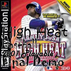 Box art for High Heat Baseball 2001 Playable Final Demo